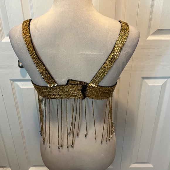 Hand beaded Belly Dancing bra - Picture 8 of 15